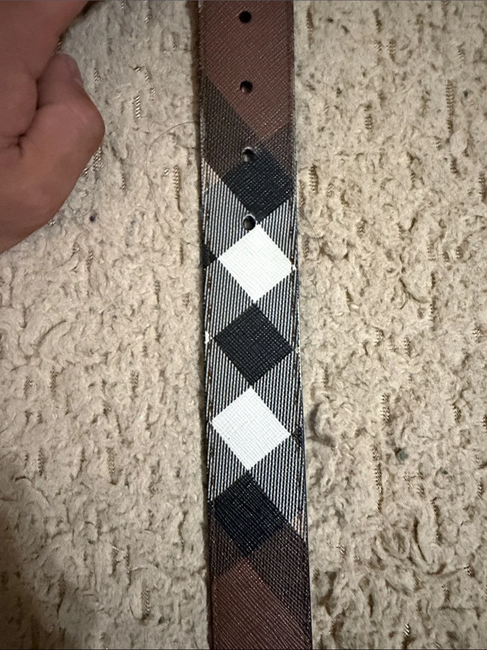 Burberry Men’s Birch Brown Reversible Belt — Size 36/90